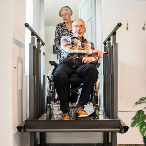 FlexStep with wheelchair user